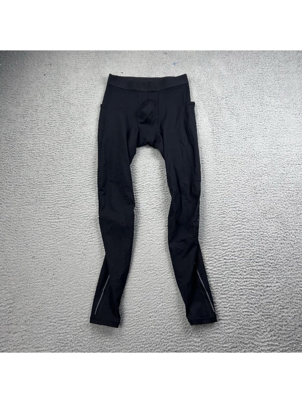 Lululemon Mens Surge Light Tight Black Running Leggings Compression Size M